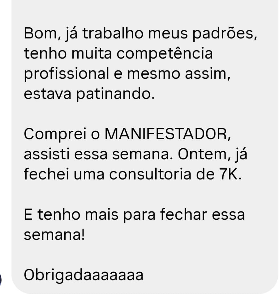 Consultoria de 7K fechada